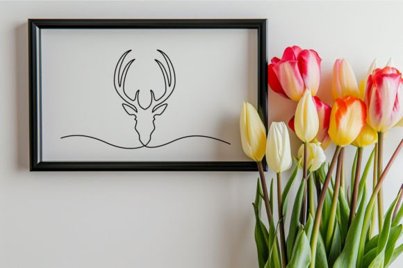Download Single One Line Head Deer Vector Sketch - Deer vector Collection